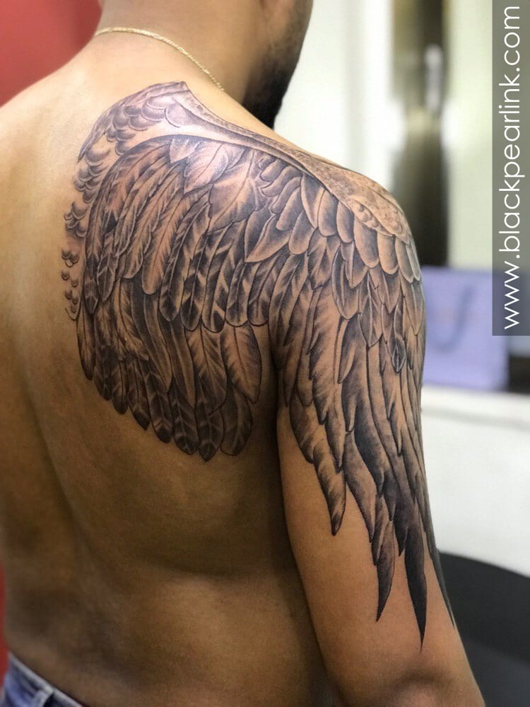 65+ Best Angel Wings Tattoos Designs & Meanings - Top Ideas (2019)