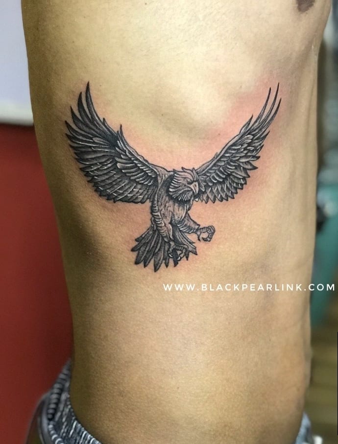 Eagle Tattoo with Open Wings