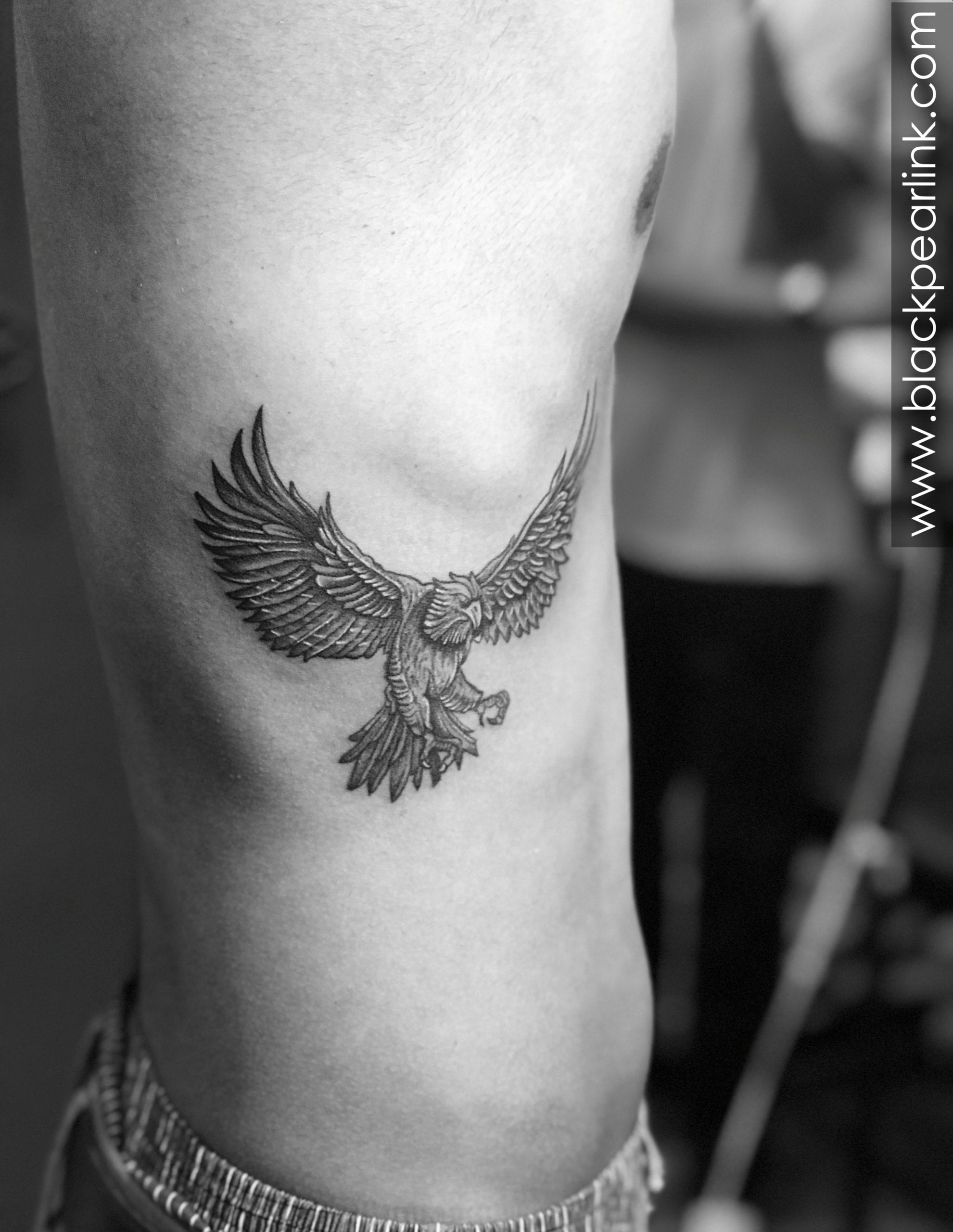 Minimalistic Melting Wings Tattoo Design | AI Image Generator