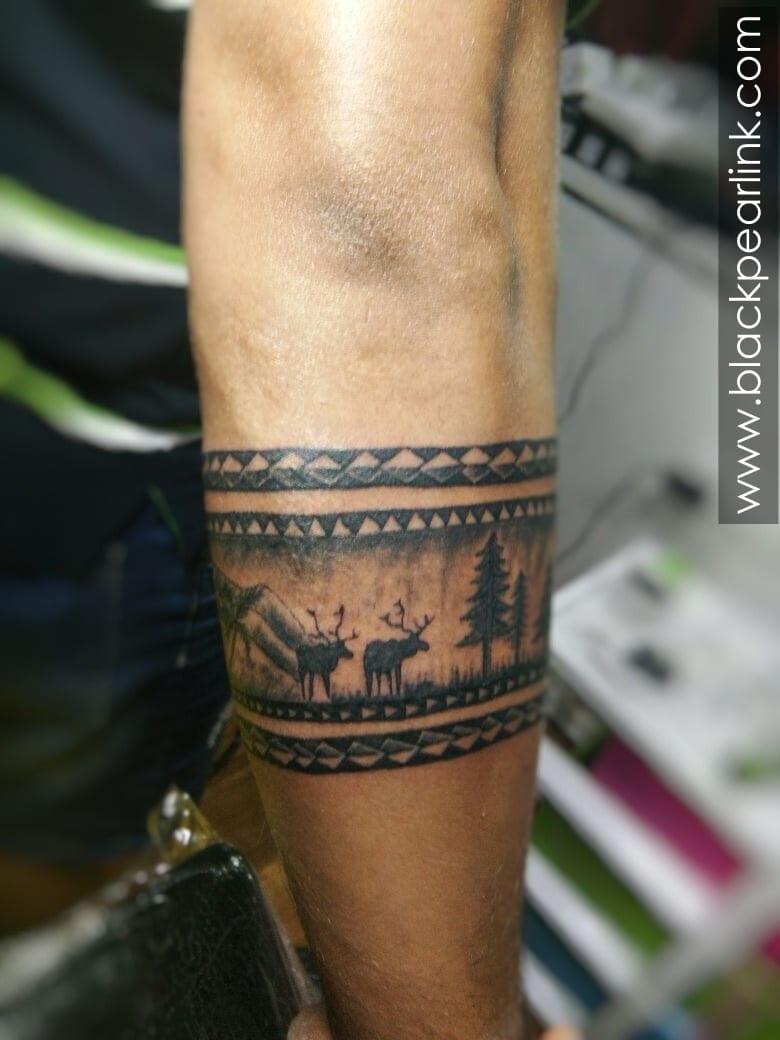 Hand band tattoo | Arm tattoos for guys, Forearm band tattoos, Band tattoos  for men