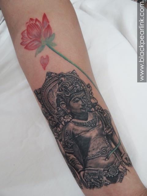 Lord Vishnu Tattoo in Padmanabha Form