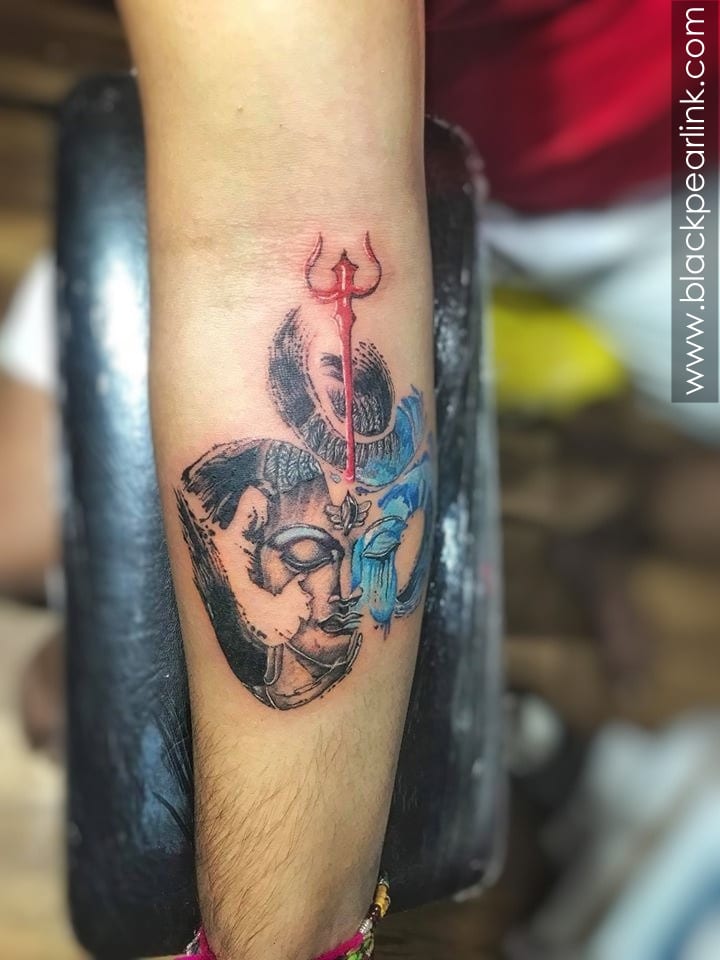 Shiva parvathi tattoo | ALIENZKID - YouTube