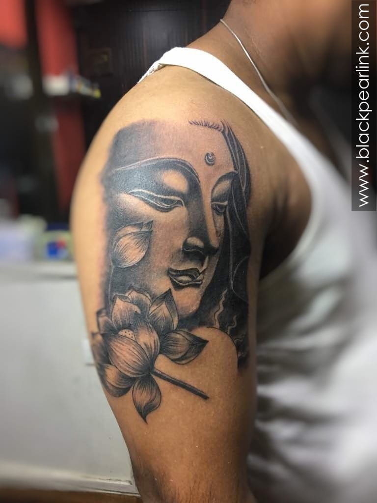 Absolutely amazing done, buddha tattoo design ( realism black and grey )✓  ✓✓ ⚡️BEST RATED TATTOO STUDIO ON THE ISLAND ⚡️WO... | Instagram