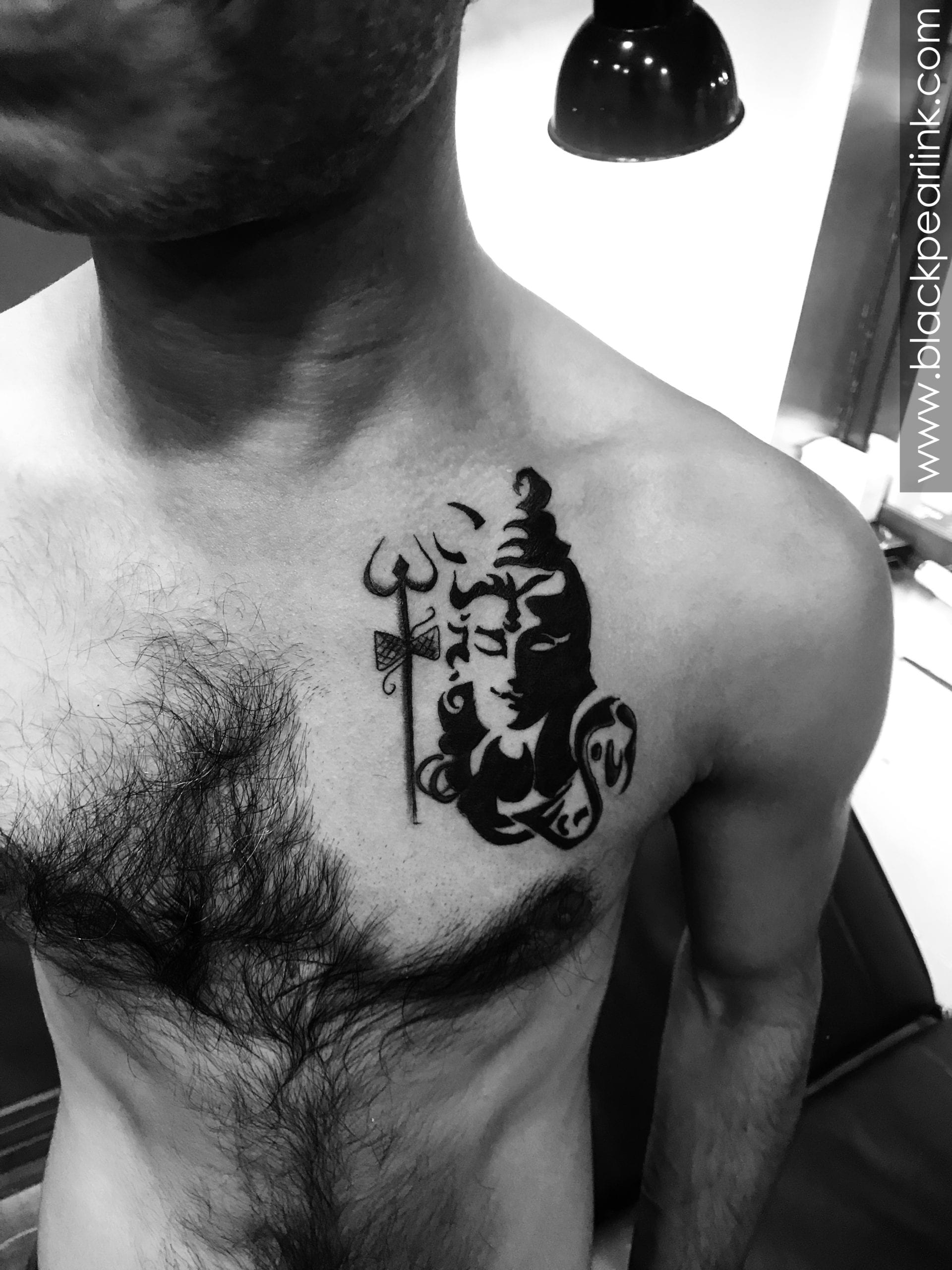 Trishul shiva theme  Tribal tattoos for men Small chest tattoos Arm  tattoos for guys