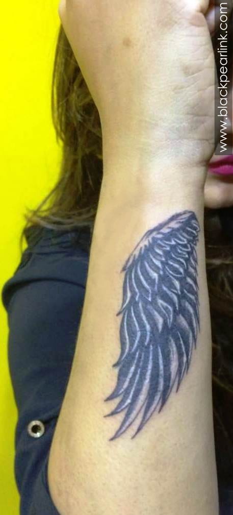 Top 87+ about forearm wing tattoo unmissable .vn