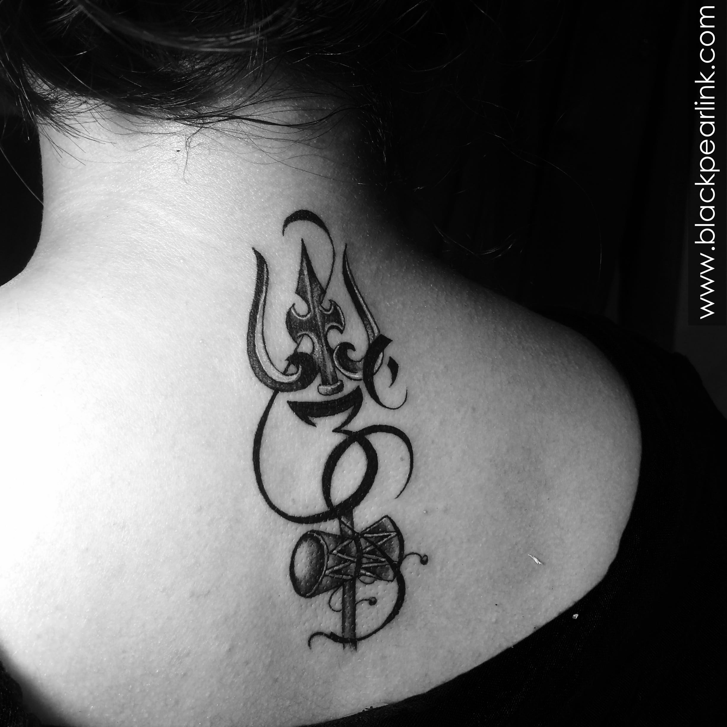 Tattoo uploaded by Samurai Tattoo mehsana  Trishul with om tattoo Om Trishul  tattoo om tattoo design  Tattoodo